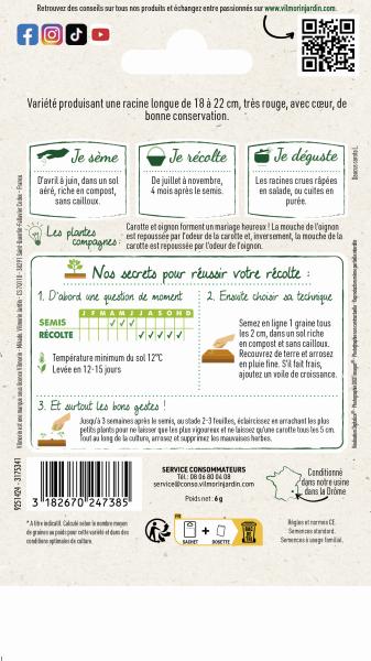 Potagères - Carotte Longue de Meaux - MEDIA_PACKAGING_VERSO